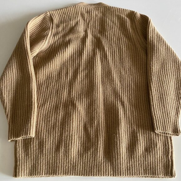 Outerknown Getaway Cardigan Sweater in Tan, Size S - Picture 9 of 9